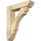 Ekena Millwork Olympic Slat Rough Sawn Bracket w/ Offset Brace, Douglas Fir, 6"W x 24"D x 28"H BKT0604X24X28OLY06RDF - alternate 1